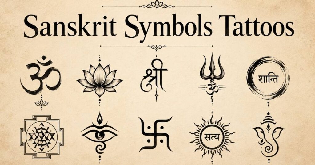 Sanskrit Symbols Tattoos
