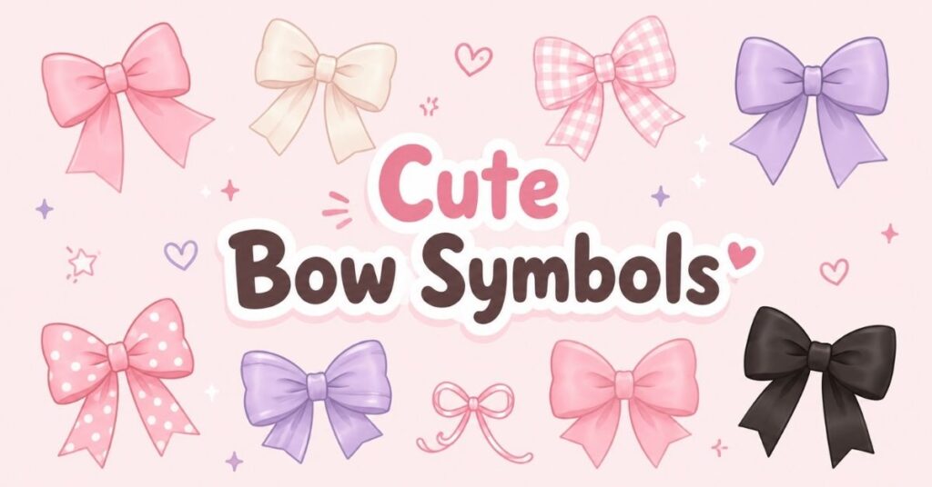 Cute Bow Symbols
