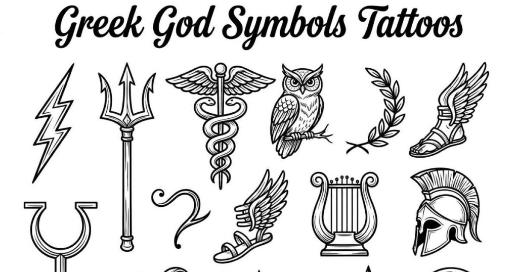Greek God Symbols Tattoos