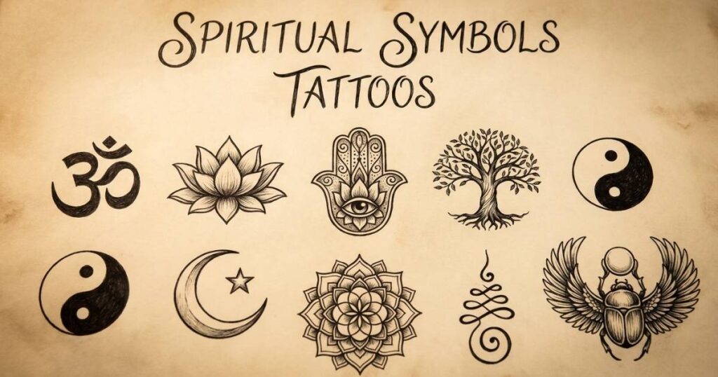 Spiritual symbols tattoos