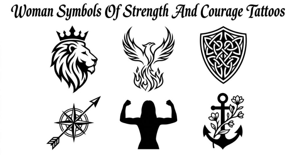 Woman Symbols Of Strength And Courage Tattoos
