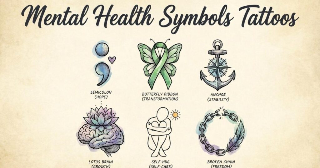 Mental Health Symbols Tattoos