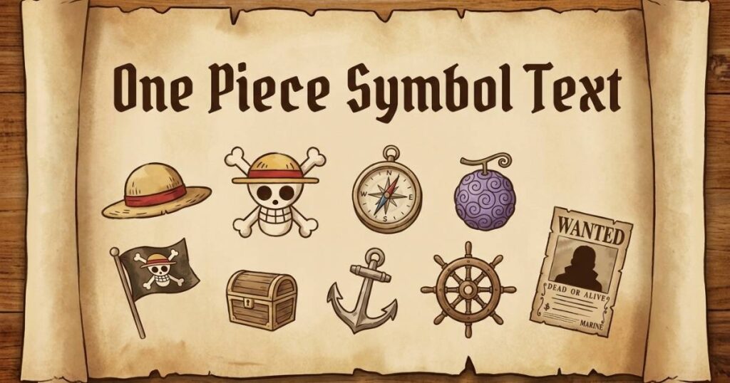 One Piece Symbol Text