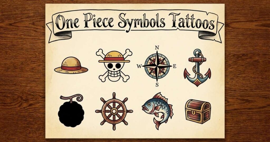 One Piece Symbols Tattoos