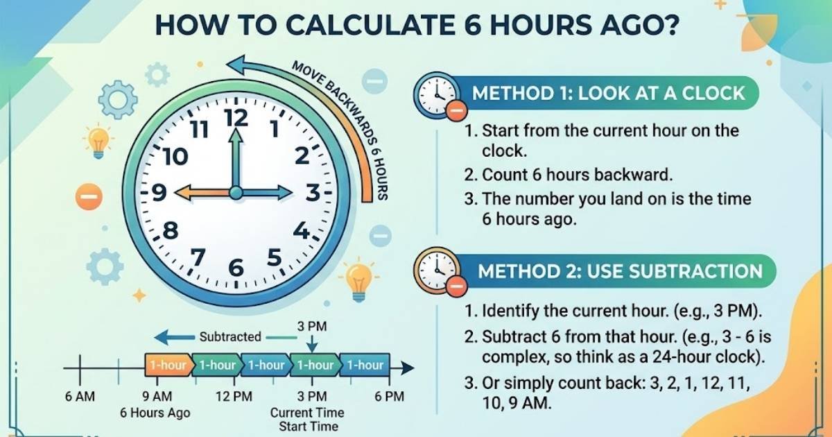 How to Calculate 6 Hours Ago