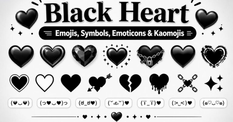 Black Heart Emojis