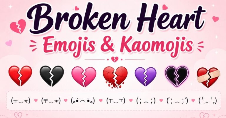 Broken Heart Emojis