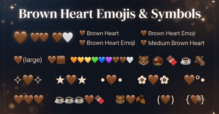 Brown Heart Emojis