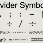 Divider Symbols