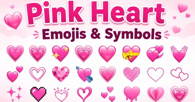 Pink Heart Emojis