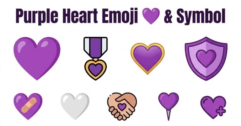 Purple Heart Emoji