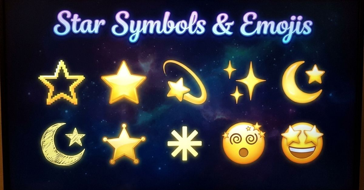Star Symbols & Emojis
