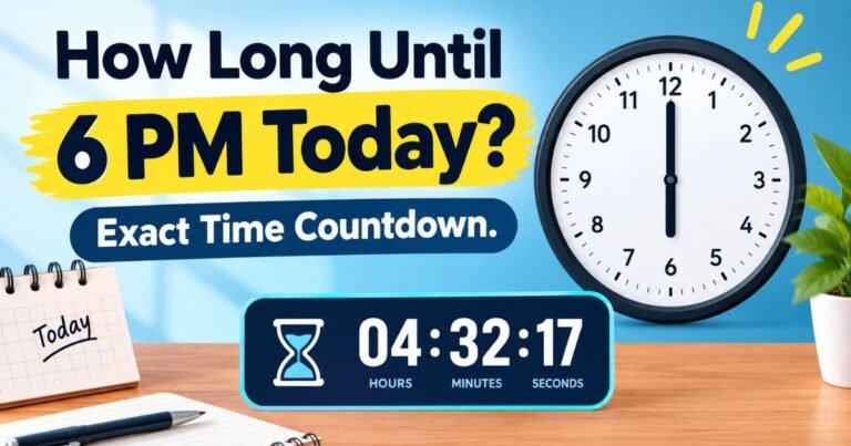 How Long Until 6 PM