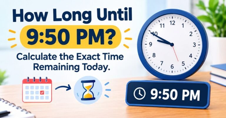 How Long Until 9:50 PM