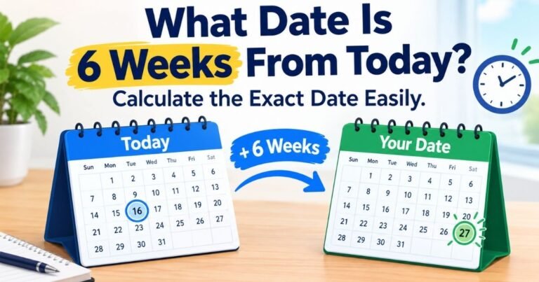 What Date Is 6 Weeks From Today