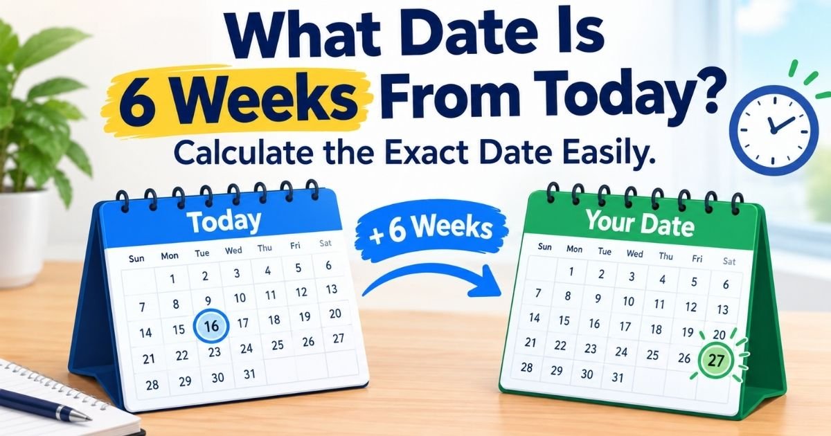What Date Is 6 Weeks From Today