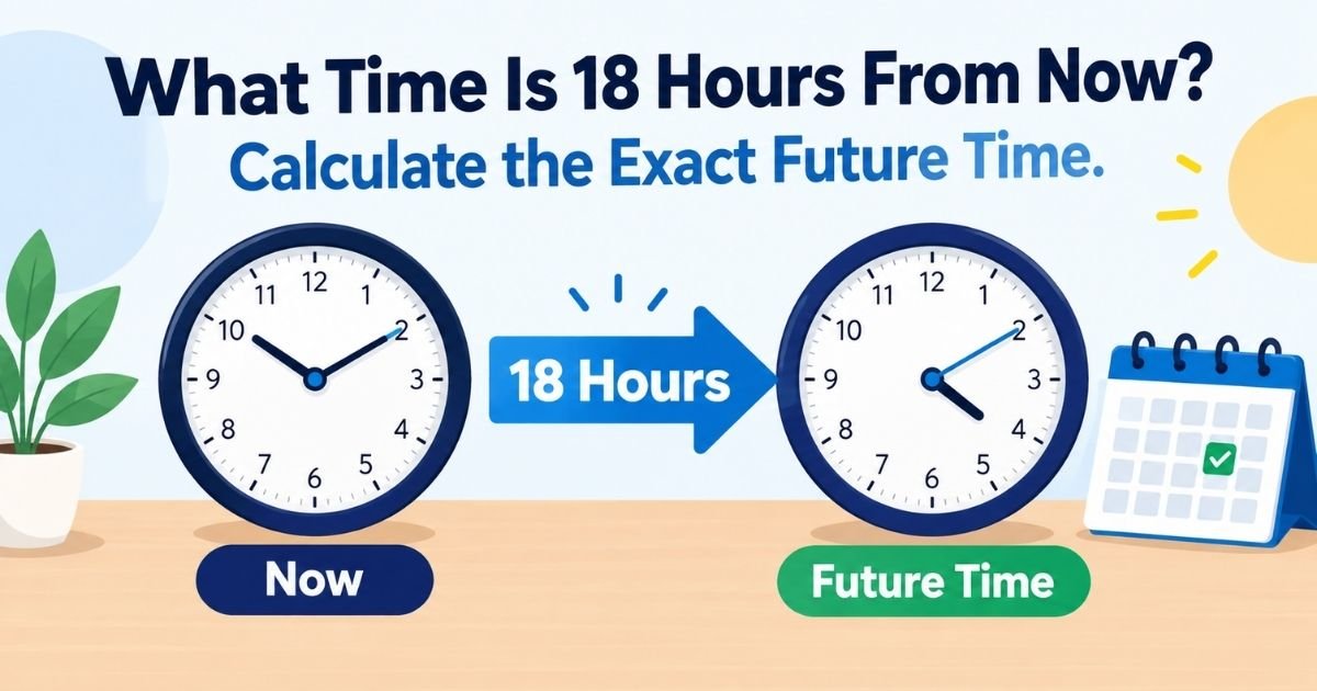 What Time Is 18 Hours From Now