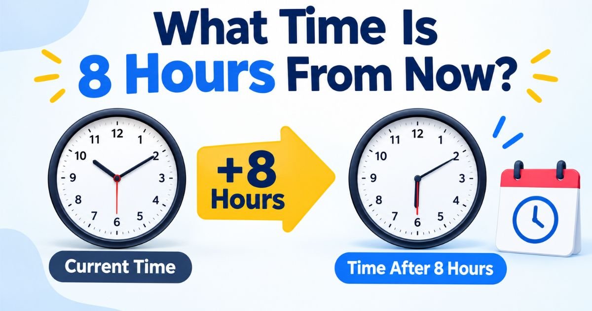 What Time Is 8 Hours From Now