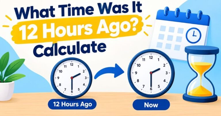 What Time Was It 12 Hours Ago