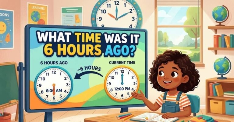 What Time Was It 6 Hours Ago