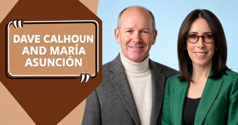 Dave Calhoun and María Asunción Aramburuzabala