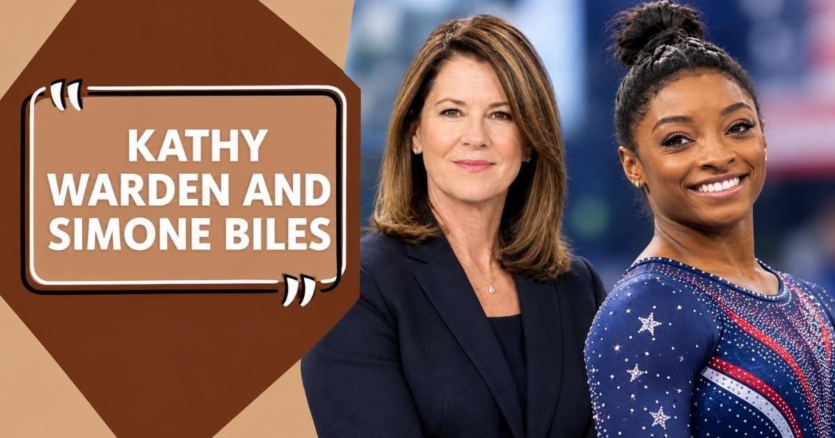 Kathy Warden and Simone Biles